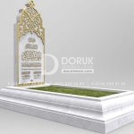 Özel Tasarım Osmanlı Tipi Mezar Modeli 15