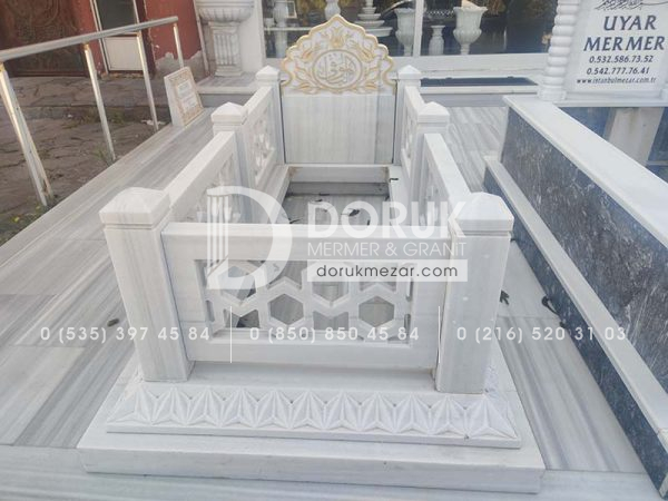 Cnc İşlemeli Kafesli Model Osmanlı Mezarı