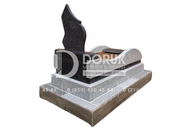 Özel Kavisli Granit Mezar Modeli